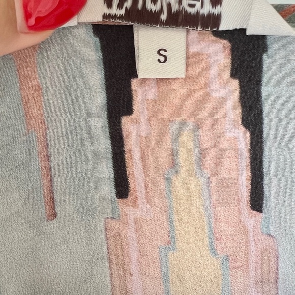 Tucker Aztec print silk maxi dress size small - Picture 6 of 6